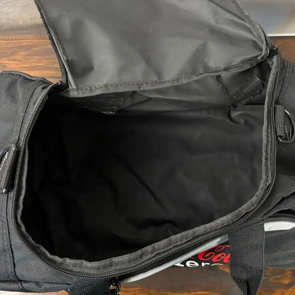Coke Zero Medium Sized Black Red Logo Zipper Pocket NCAA Final Four Duffel Bag